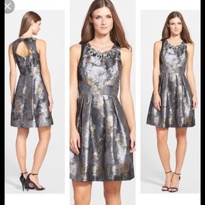 Eliza J Fit and Flare Jeweled Dress-Like New